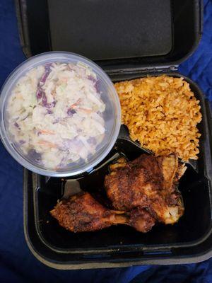 Chicken Leg and Thigh Meal with Coleslaw