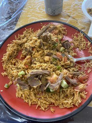 Kabsa with salad