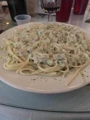 Seafood linguini. Nice.