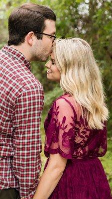 Humidity tried to ruin my hair during engagement photos... I had seen Will that morning and his hair coloring came through for me!