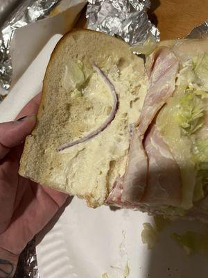 Toasted turkey grinder