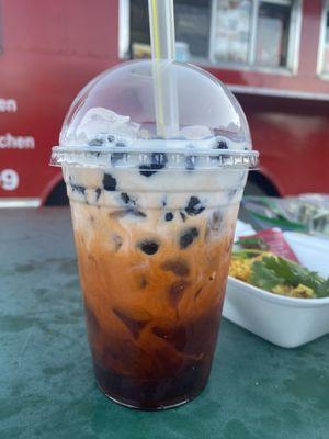 Thai tea with boba  - 11/10