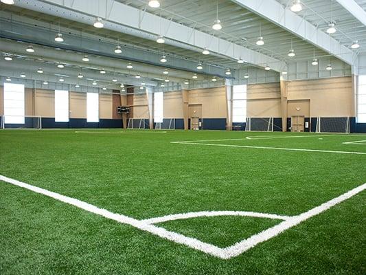 Play a variety of sports with friends on our indoor turf during open turf hours. Rentals available.