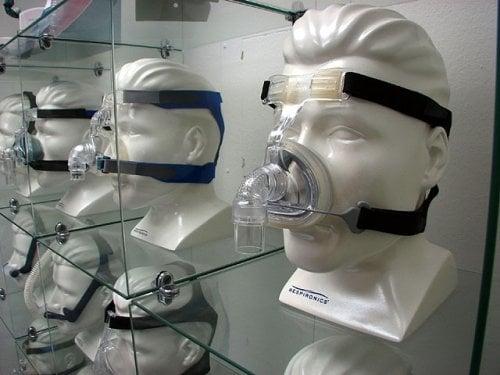 Try on some cpap masks