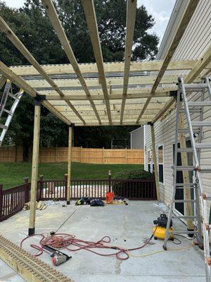 Pergola install