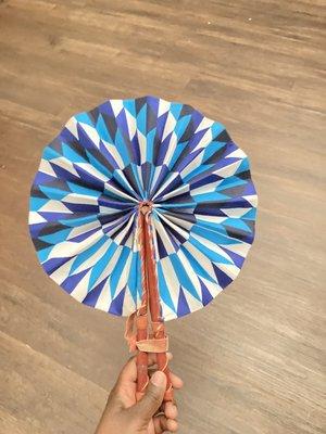 Fabric hand fan