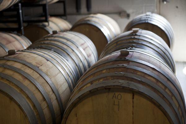 The barrel room on the Duneland Wine Trail. #wine