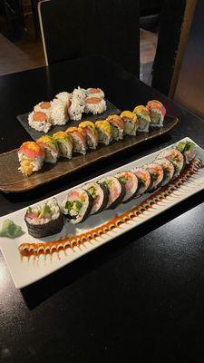 Spicy Tuna Roll, Mango Fire Tuna Roll, Ocean Breeze Roll