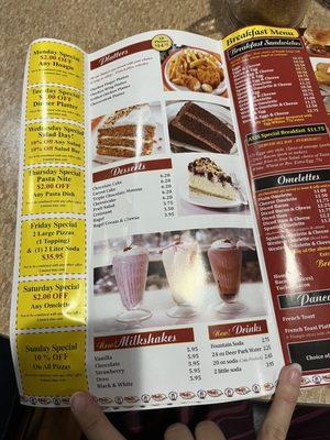 Menu (desserts)