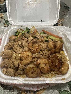 Hibachi chicken & shrimp