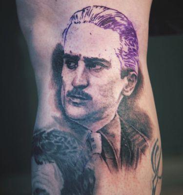 Partially done Robert Deniro from Godfather II