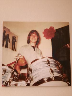 me in 67' . My 2nd. drumset.