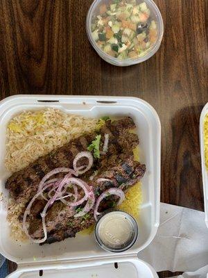 Kufta-Lamb Kebab Over Rice