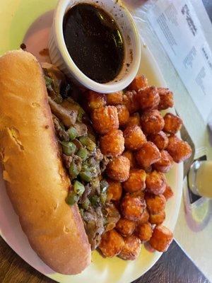 Italian Beef with sweet potato tots