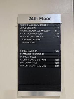 Info of floor