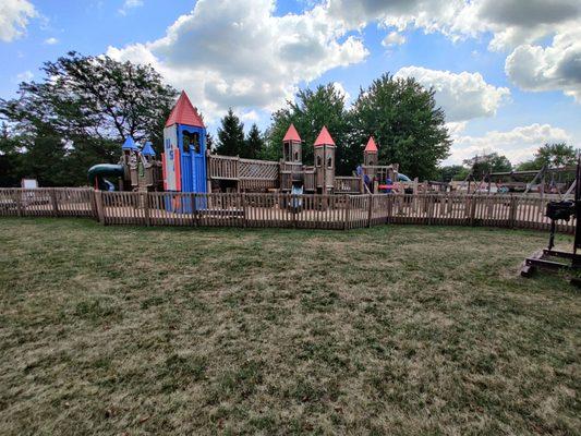 Giant wooden playground