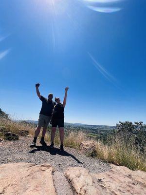 made it to the top of the Sonoma Overlook trail!