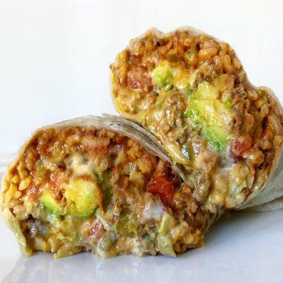 Vegan Carnitas Queso Burrito