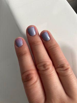 Mood changing color (lavender -cold, blue -warm)