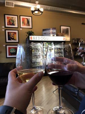 Cheers to friendship and wine!