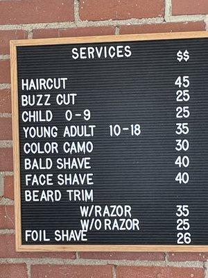 Prices