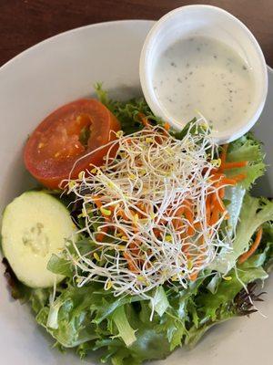 Salad that came with the rib eye