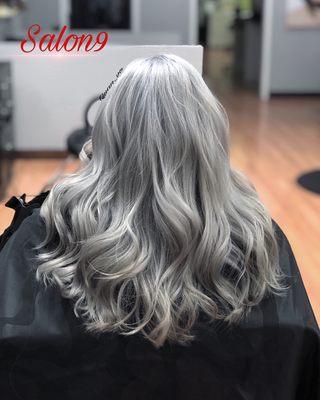 ICE SILVER! hair done by John.