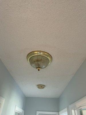 Interesting how there is still a ring around the light even after they painted the ceiling?