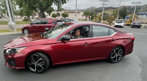 My new 2023 Nissan Altima!  A very happy customer!