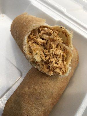 Inside the tender and super flavorful chicken Burek, only $1 everyday. Do yourself a favor- make sure you get a few. They are amazing!