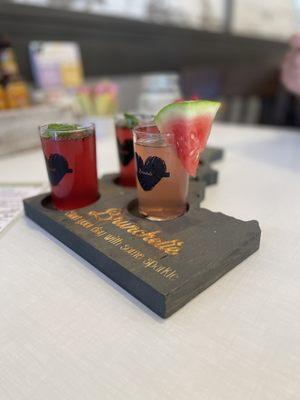 Mimosa flight watermelon agave huckleberry mint