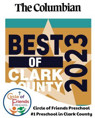 Circle of Friends was voted #1 Preschool in Clark County!!!