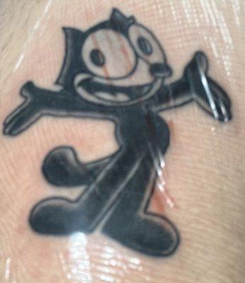 Felix the cat tattoo Eddie did