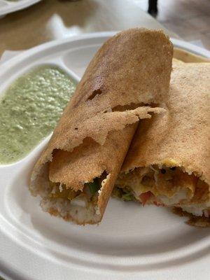 Masala cheese dosa