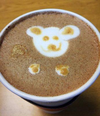 Cute latte art! Mocha de Mexico rocks!