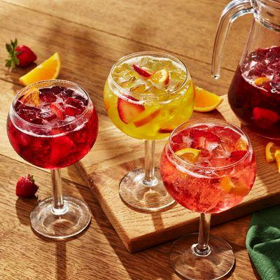 Sangrias: Made with a blend of chilled wine, fresh fruit and a splash of fruit juices.