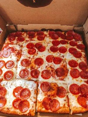 Sicilian Pepperoni Pizza