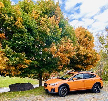 Clementine, our 2019 sunshine orange Subaru Crosstrek