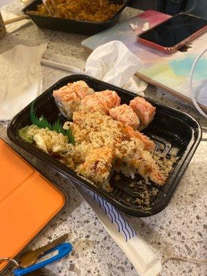 Ditmars Roll (the one with crunch) and the New Year Roll