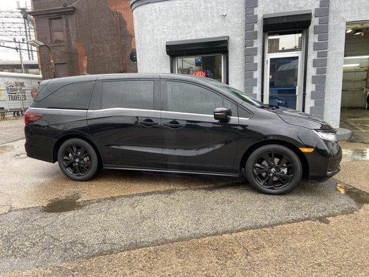 2023 Honda Odyssey 20% window tint.