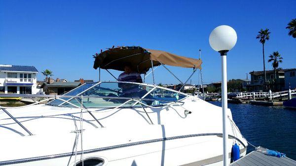 Cocoa Sunbrella Bimini That Will Also Have a Strattaglass Enclosure.