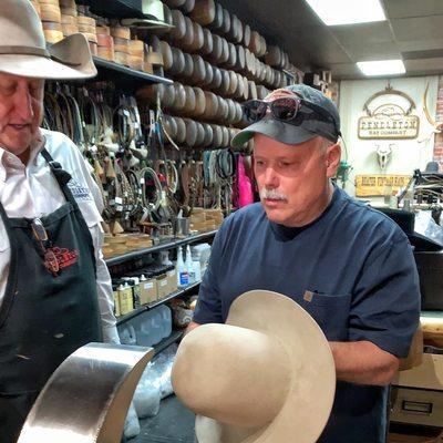 Shaping a hat