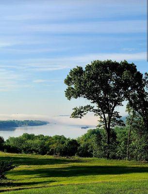 Fog over the Mississippi River in beautiful Jefferson County, Missouri.