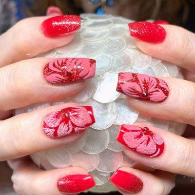 Sugaring nail arts