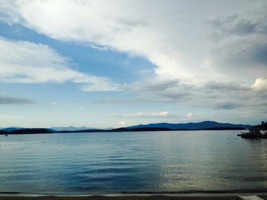 The view from Silver Sands beach.