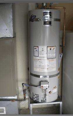 New water heater installed