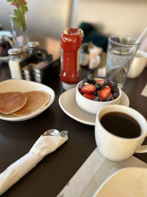 Fresh fruit and good coffee