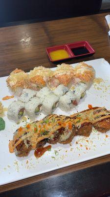 Yummy Yummy Roll Crispy Spicy Salmon Philadelphia Roll