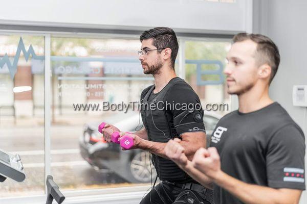 Fast Weight Loss Workout Gym EMS Fitness Studio Chicago  Body Time Chicago  body toning Increase muscle workout Body Time Chicago 2924 N L