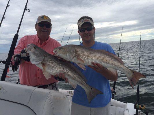 Double header Bull Redfish